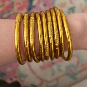 BuDhaGirl Gold All Weather Bangles Large